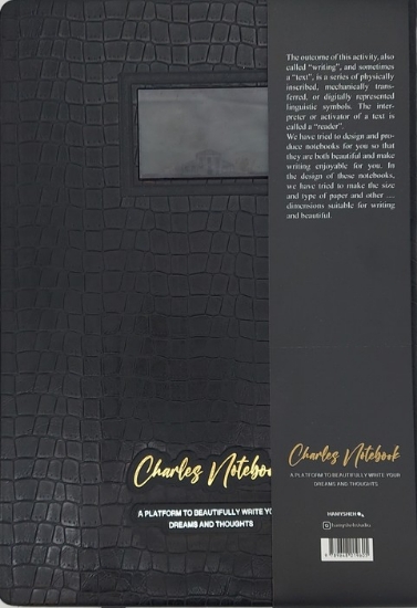 تصویر  دفتر طراحی CHARLES NOTEBOOK (کد 605)،(چرم،لب طلایی)